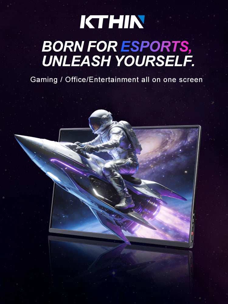 16" 2.5K 165hz 144hz Portable Monitor 1920*1200 16:10 100%sRGB 450Cd/m² Travel Gaming Display for Laptop Switch ps4 ps5 Xbox