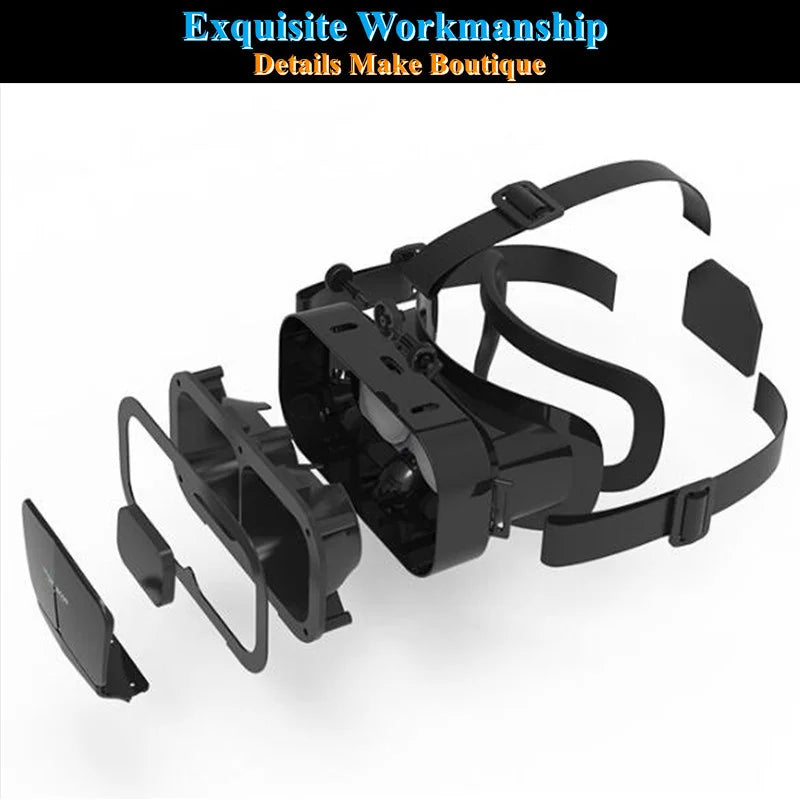 VR Headset for Smartphones - Lightweight Immersive Mobile VR Glasses Tidesmit