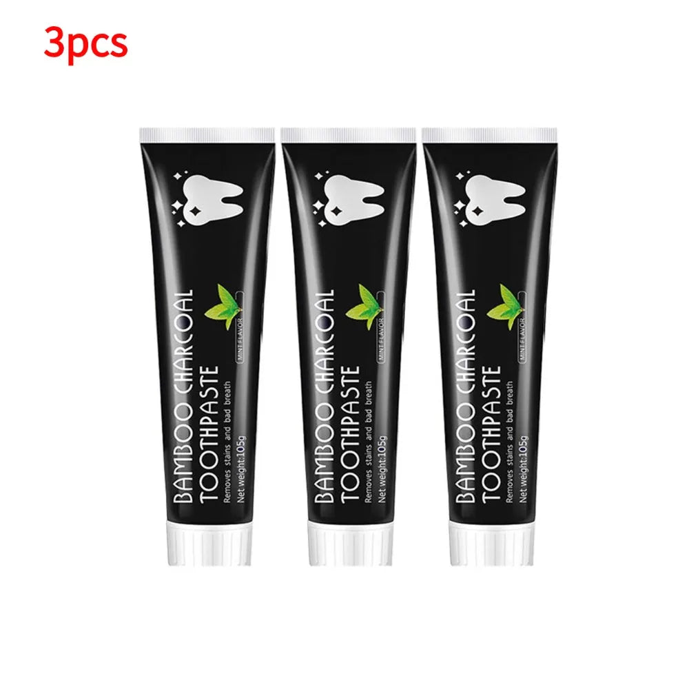Tidesmit activated charcoal mint toothpaste for deep teeth whitening and natural stain removal