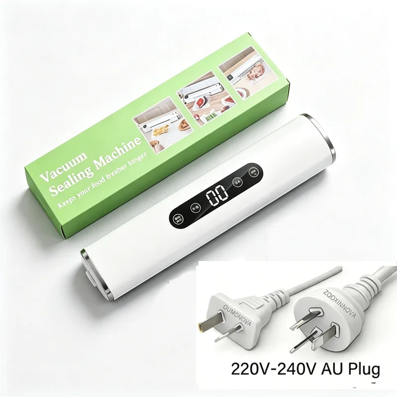 Vacuum sealing machine with display and packaging, plus AU 220V-240V plug