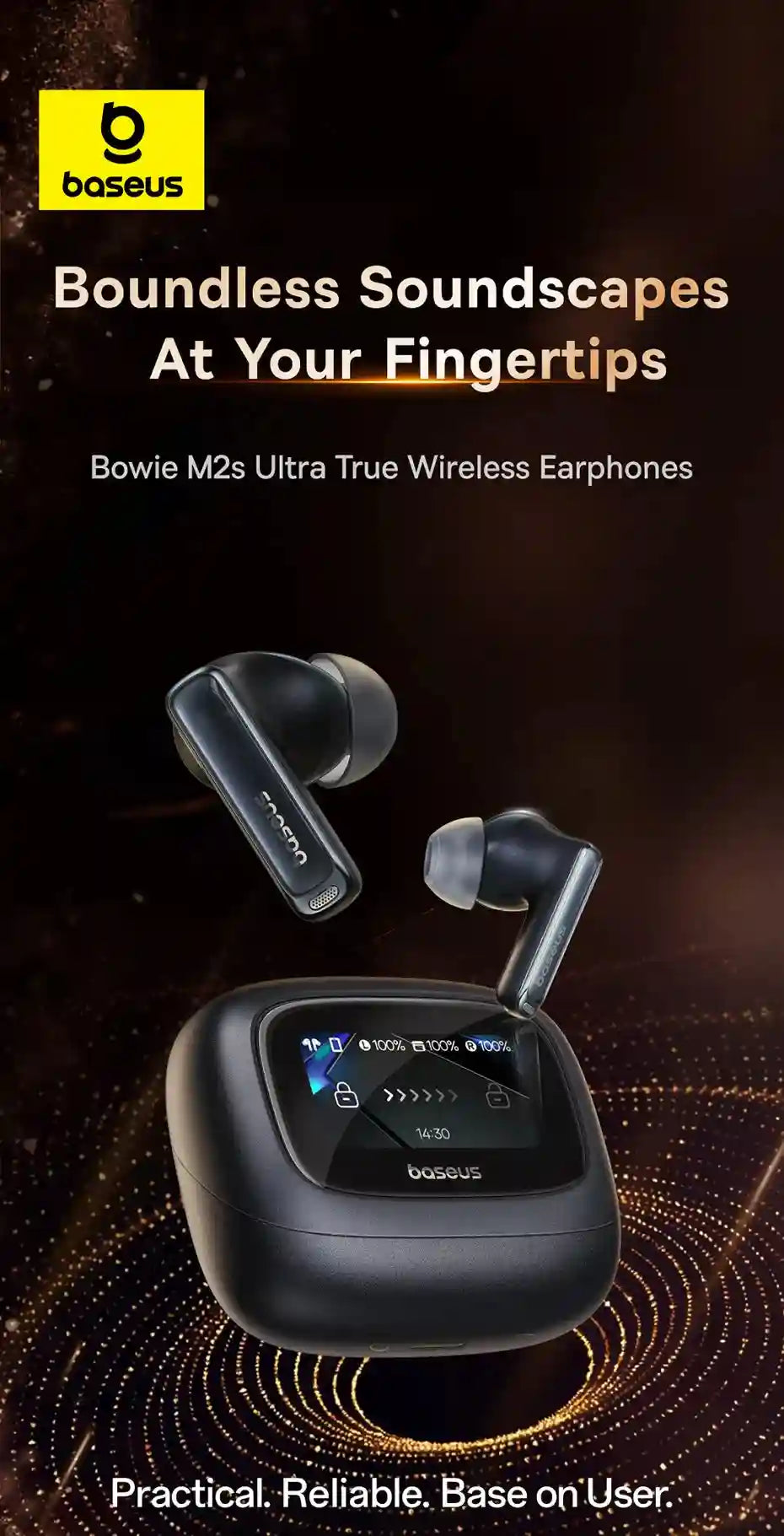 Wireless Over-Ear Headphones with Spatial Audio & Active Noise Cancellation Tidesmit
