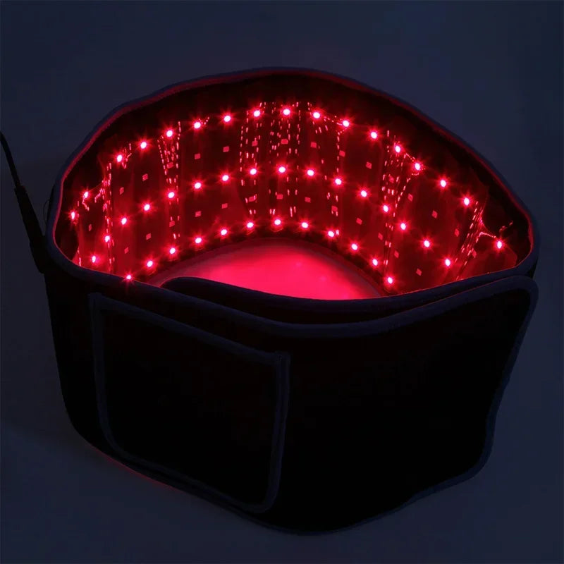 LED Phototherapy Massage Belt Red Light Hot Compress 850nm 660nm Body Shaping Weight Loss And Relaxation Back Pain Relief