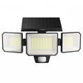 Solar Motion Sensor Light Outdoor, 3000LM 3-Head Solar Security Light with 270° Wide Angle Illumination, 200+LED Solar Wall Light for Porch Garage Yard Entrance, 3 Lighting Modes