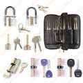 15-31pcs Lock Picking Set Transparent Locksmith Tools Multifunctional Training Lock Set Padlock Steel Hand Tools Hardware Tools