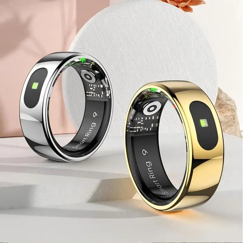R08 Smart Ring with Charging Case Men Women Health and Sleep Monitor Heart Rate Monitoring 5ATM Waterproof Multi Sport Mode