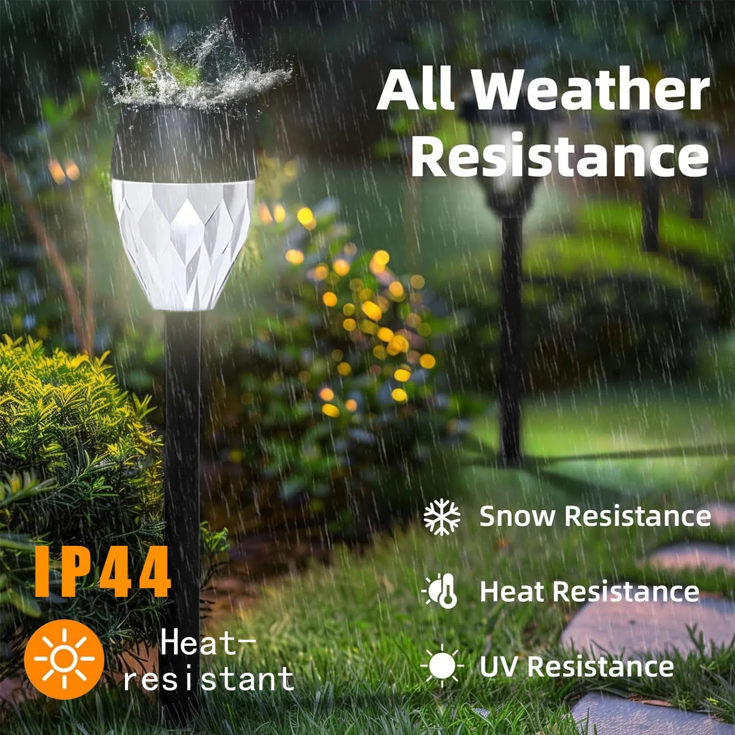 12Pcs Solar-Powered Outdoor New Style Stick Lights, Lawn Lights, Warm Light/White Light Led Lighting, Garden Lights, Path Lights, Suitable for Sidewalks, Patios, Yards, Villa Gardens, and Ground-Inserted Lights