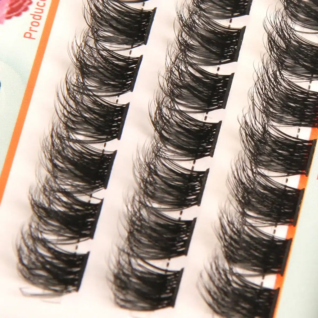IGUIONSS Segmented False Eyelash Extension DIY Natural Individual Lash Makeup Tools Soft Easy to Operate Eyelashes False