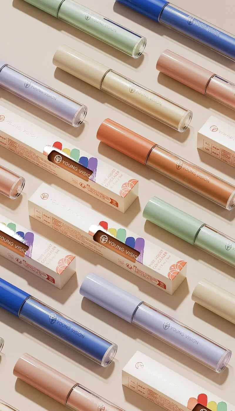 Tidesmit orange liquid concealer and color correcting foundation for bright even skin tone texture detail view
