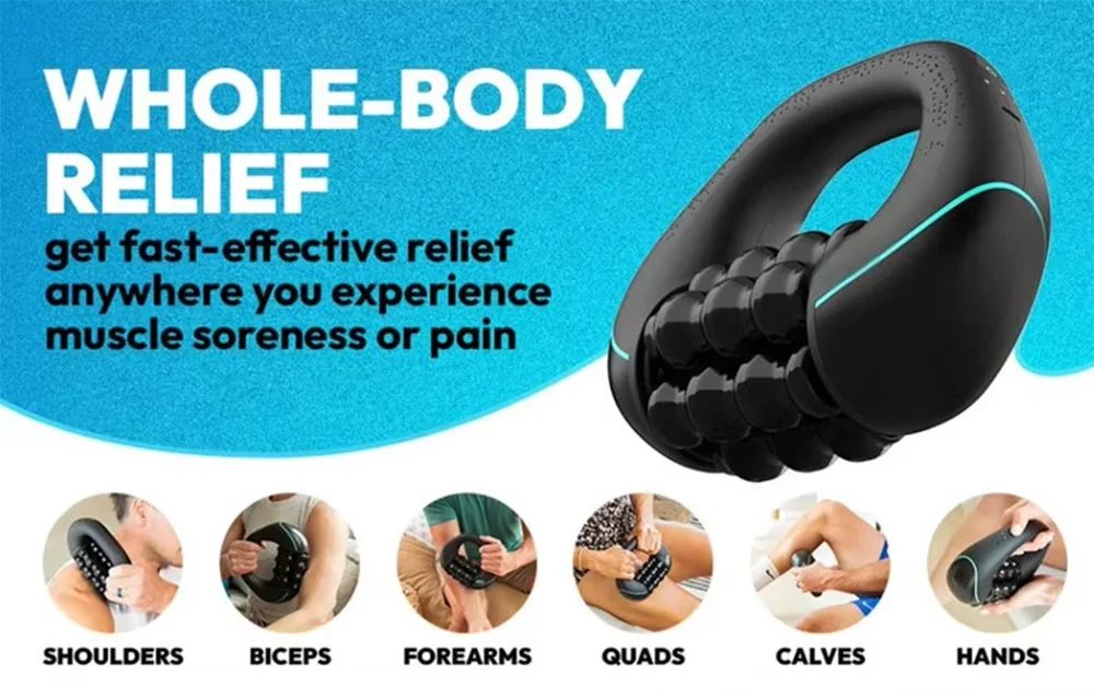 Percussive Massager for Muscle Recovery, 3-Speed Deep Tissue, Black Relaxation Treatment Tidesmit