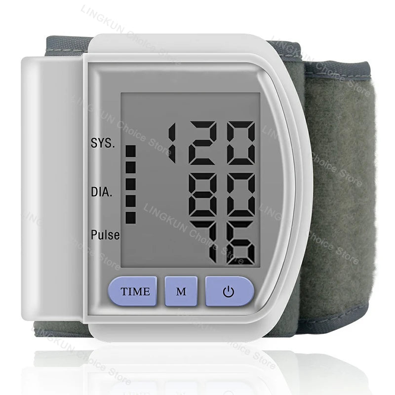 Wrist Monitor Electronic Blood Pressure Monitor Portable Home Blood Pressure Monitors Sphygmomanometer heart rate Tonometer