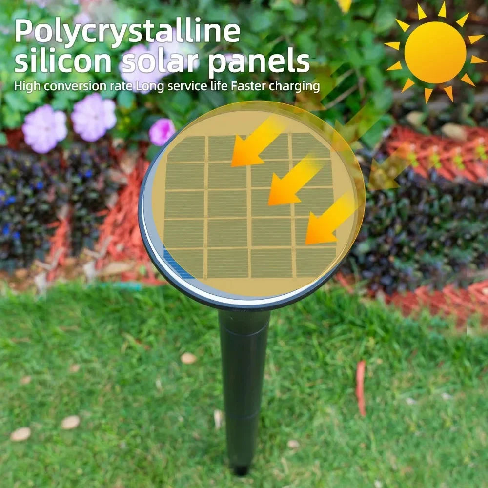 1-4pcs LED Solar Landscape Lights Outdoor IP65 Waterproof Solar Light Solar Garden Spotlight for Yard Lawn Walkway Courtyard