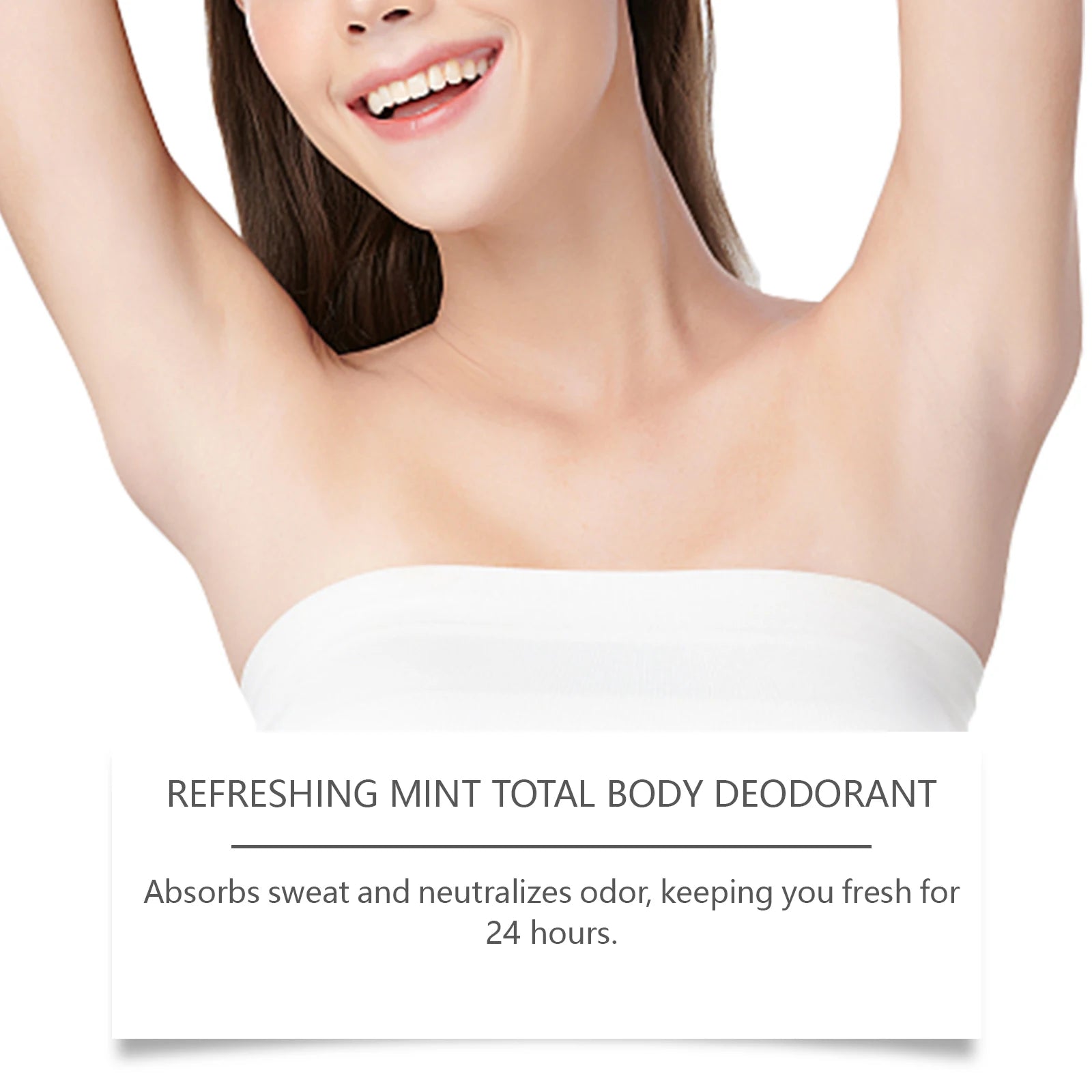 Tidesmit Mint Body Care Deodorant Stick for long-lasting freshness, odor purification, and moisturizing daily use.