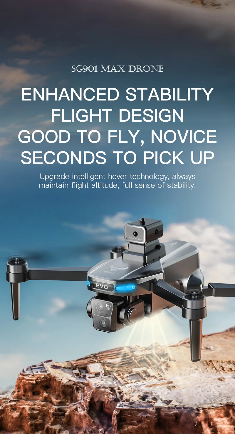 4K GPS Drone with HD Camera - Foldable Obstacle Avoidance Tech Tidesmit