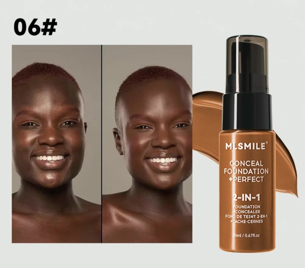 Tidesmit matte liquid foundation texture close-up oil control long-lasting face base concealer