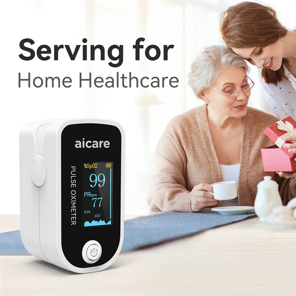Oximeter Portable Fingertip Pulse Blood Oxygen Saturation Monitor With Lcd Display Fingertip Oximeter Testing SpO2 Health Care