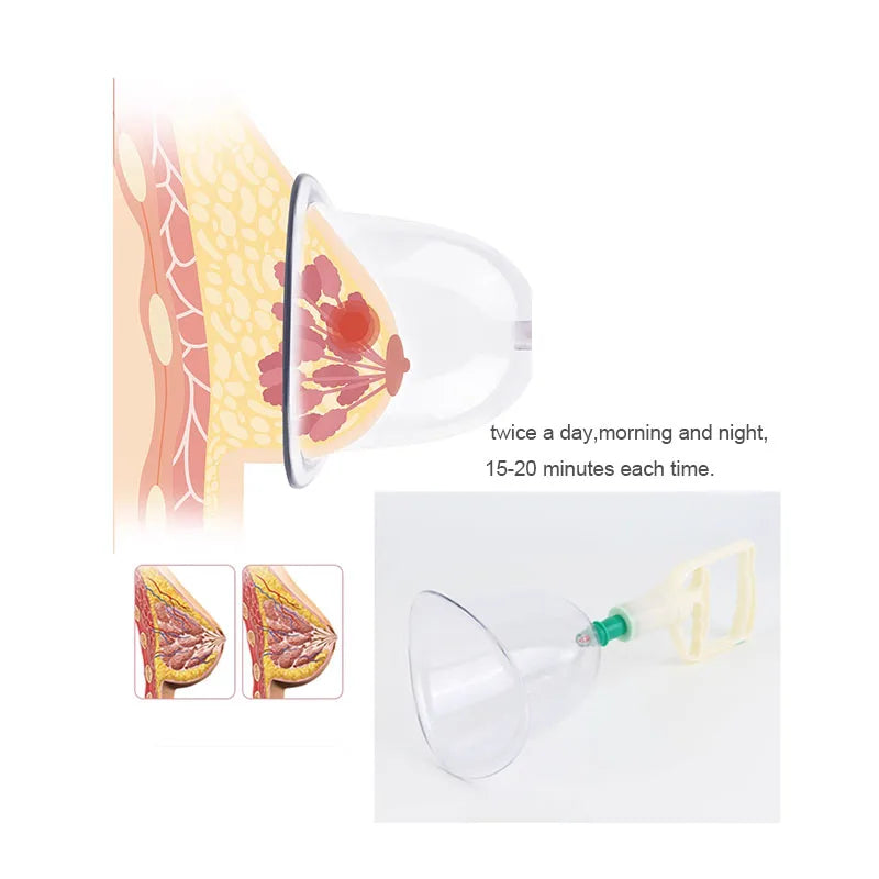Vacuum Cupping Therapy Set for Breast and Buttock Lifting - 137mm Fascia Gun Tidesmit