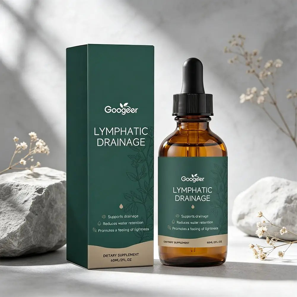 60ml Lymphatic Drainage Drops Natural Herbal Support Water Balance Detox Immune System MenWomen Gentle Liquid Supplement Dropper