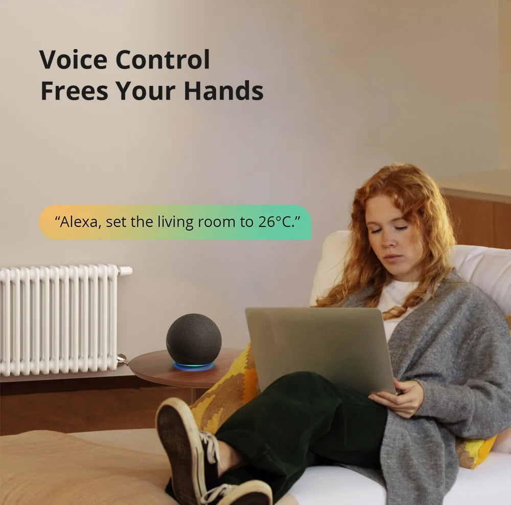 1-6PCS SONOFF TRVZB Zigbee Thermostatic Radiator Valve Smart Home eWeLink App Remote Control Works with SONOFF ZB Bridge-P
