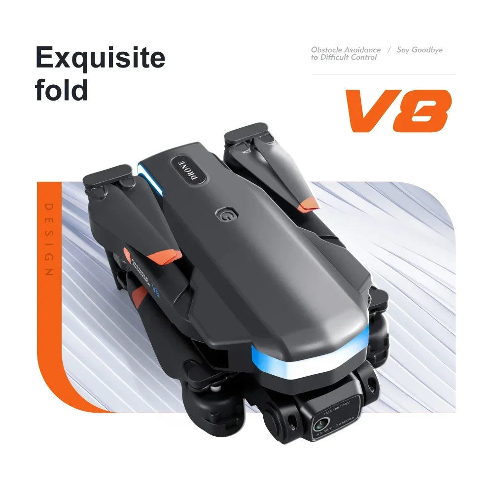 8K Camera Drone with Obstacle Avoidance - Foldable GPS Quadcopter Tidesmit