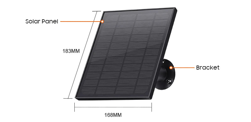 INQMEGA 8MP Solar Powered Camera 4K 4G / WIFI Solar Camera Solar Panel  Security PIR Human Detection Cam in Forest