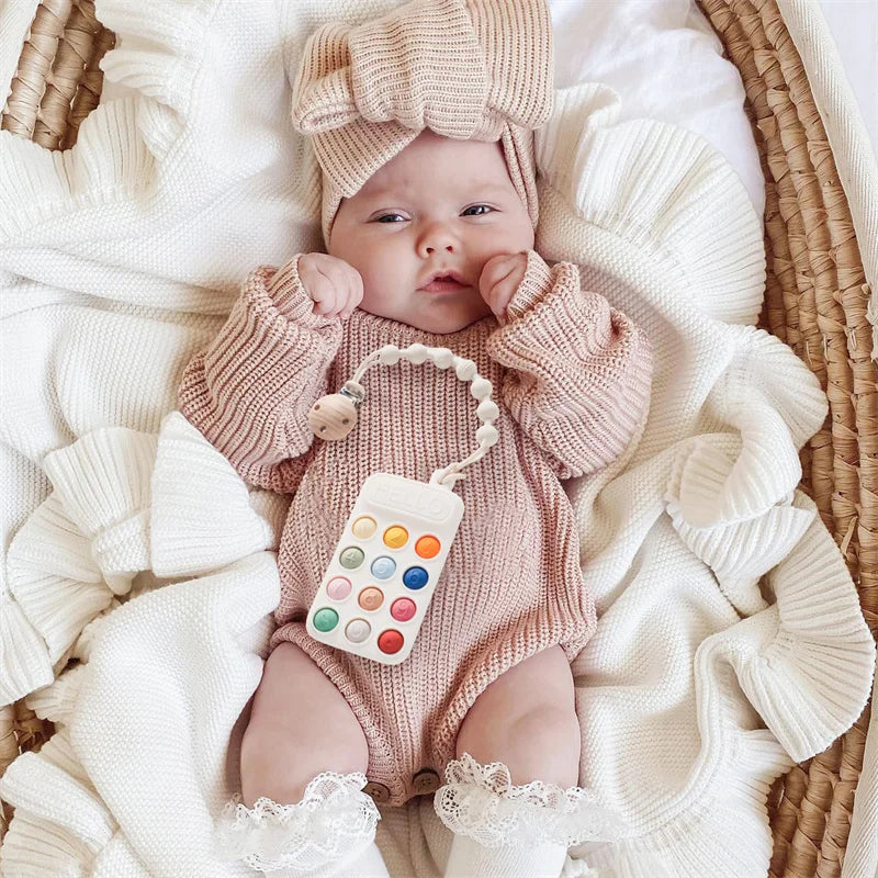 1Pcs Food Grade Baby Silicone Teether Toy Cartoon Car Nursing Teething Ring BPA Free Newborn Health Molar Chewing Accessorie Toy