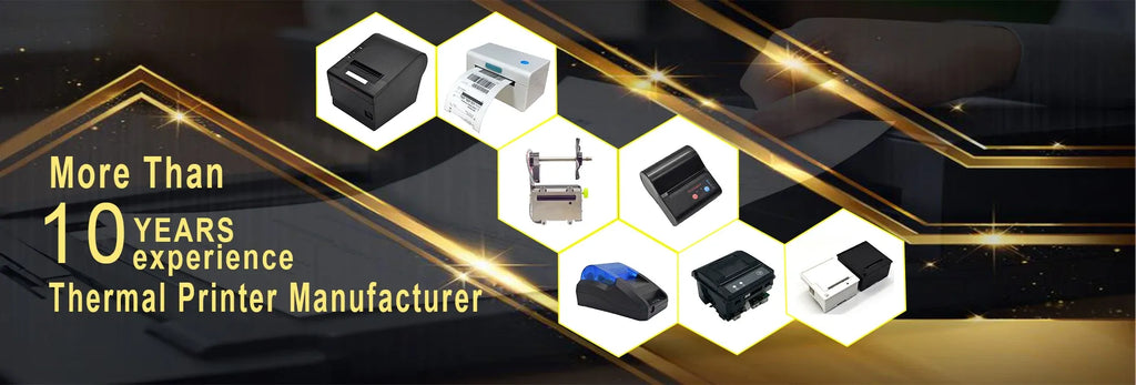 58mm Embedded Thermal Label & Receipt Barcode Printer Black and White Panel Serial Printer Module with Serial Auto Cutter
