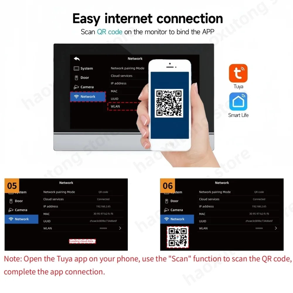 TUYA 1080P 10 Inch Video Intercom Touch Screen Wireless WiFi POE Wired Doorbell RFID Access Control Night Vision Waterproof