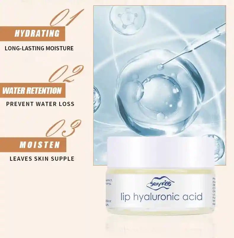 Hyaluronic Acid Lip Mask: Deep Hydrating Overnight Lip Treatment Lip Care Tidesmit