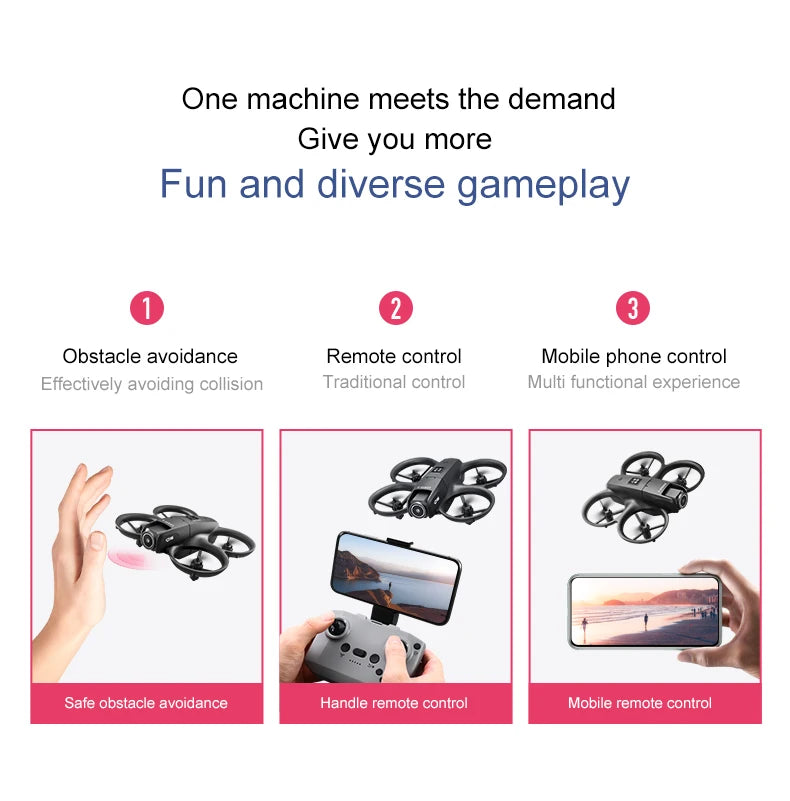4K HD Camera Drone - Foldable GPS Drone with Obstacle Avoidance (D16 Model) Tidesmit