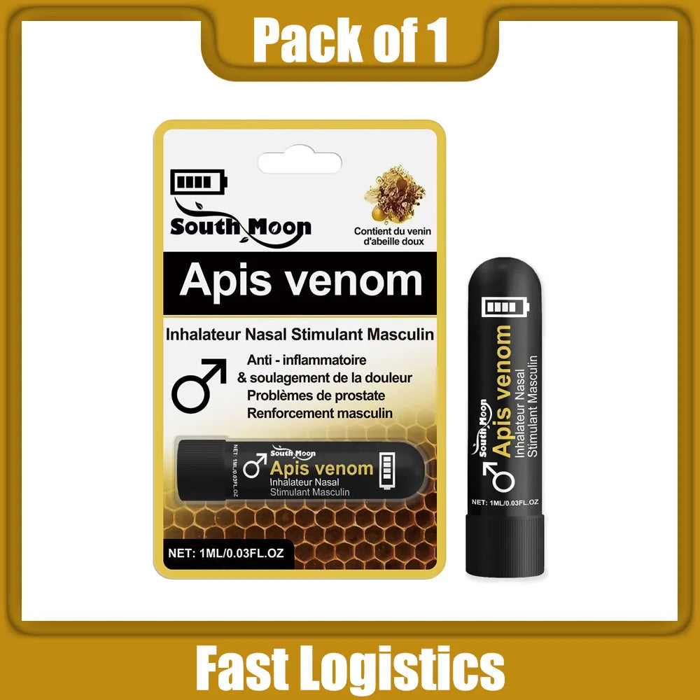 Tidesmit Men's Apis Venom Nasal Sniffing Stick for daily male wellness, prostate support, and body comfort inhalation.