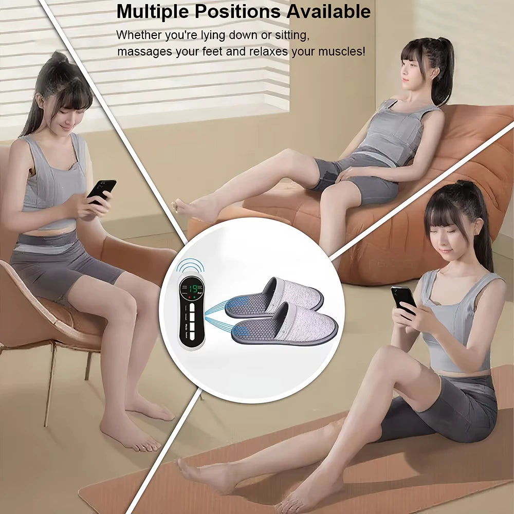 EMS Foot Massager Electric Pulse Relief Shoes - Portable Home Wellness Relaxation Treatment Tidesmit