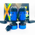 XTG H4 LED Headlights with Integrated High and Low Beams, Light Bulb with Lens, Ultra Bright Spotlight, 190W Dual Lens