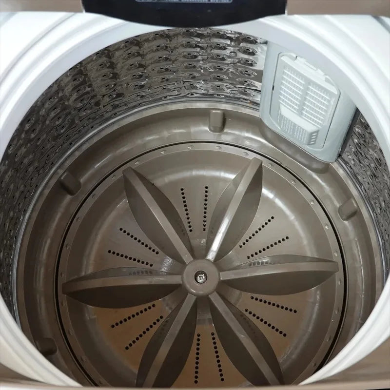 Tidesmit 20kg fully automatic washing machine and dryer combo showing internal drum and control panel interface.