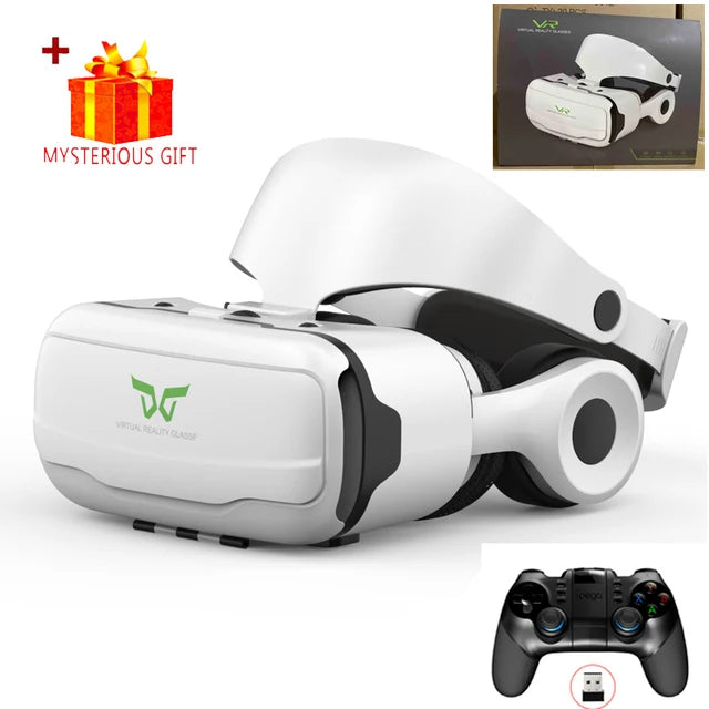 VR Headset for Smartphone - 3D Glasses for Immersive Mobile Gaming With Remote B Tidesmit