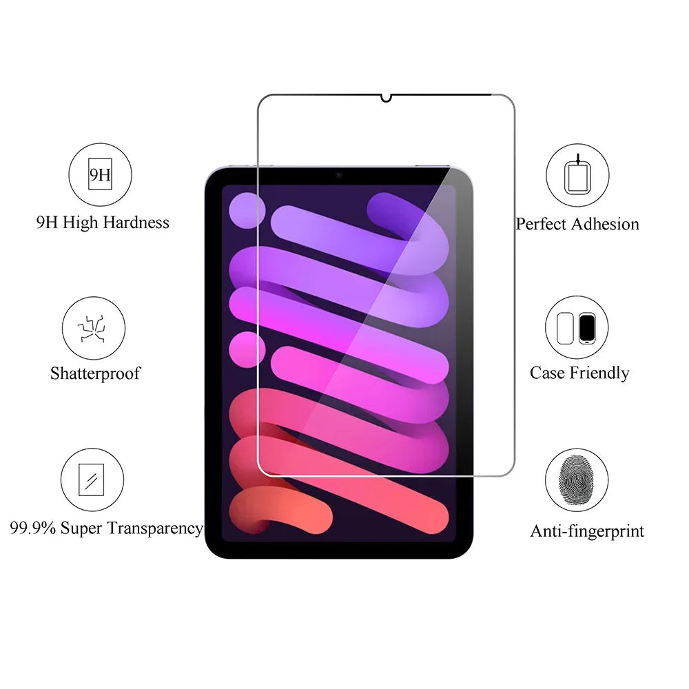 iPad Mini 7 Screen Protector - 9H Tempered Glass Anti-Scratch Film Tidesmit
