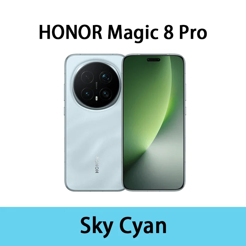Honor Magic 8 Pro 5g Smartphone Global Version Snapdragon 8 Elite Gen 5 200Mp Ultra Night Telephoto Ois 6270Mah 100W Supercharge 80W Wireless 6.71"Oled Nfc