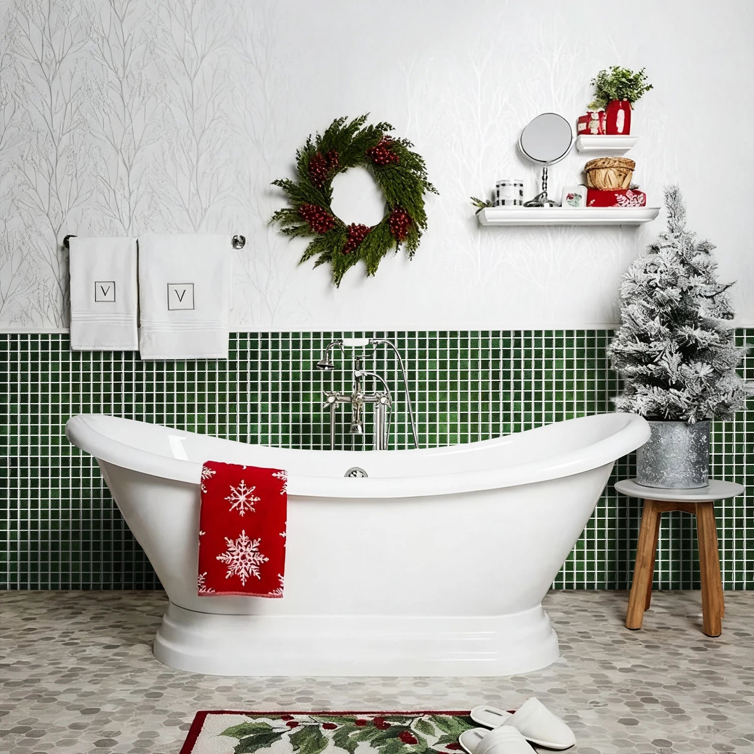 1/5pcs Brick Wall Tile Sticker Self-Adhesive Waterproof Mosaic Vinyl Wallpaper Ceramic Tile Decals Kitchen & Bathroom Decoration