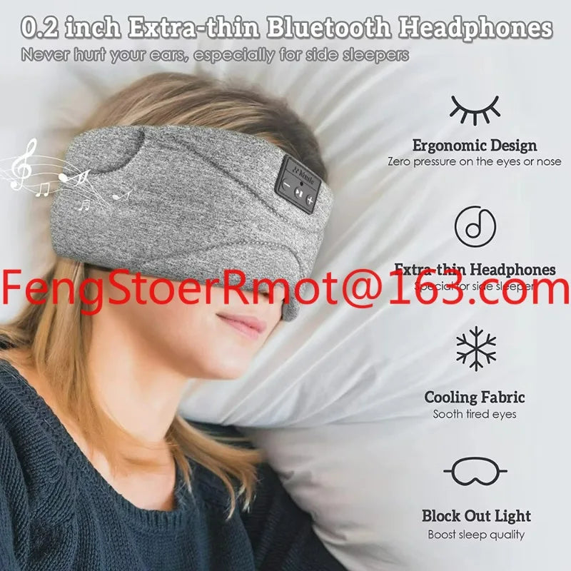 Bluetooth Sleep Mask with Integrated White Noise Headphones Tidesmit