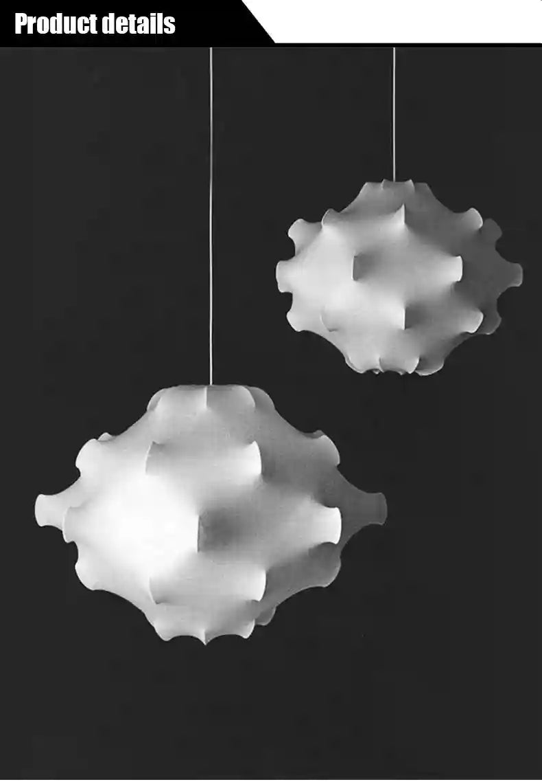 Wabi Sabi Silk Pendant Light | Handmade Aesthetic Chandelier 50-68cm Tidesmit