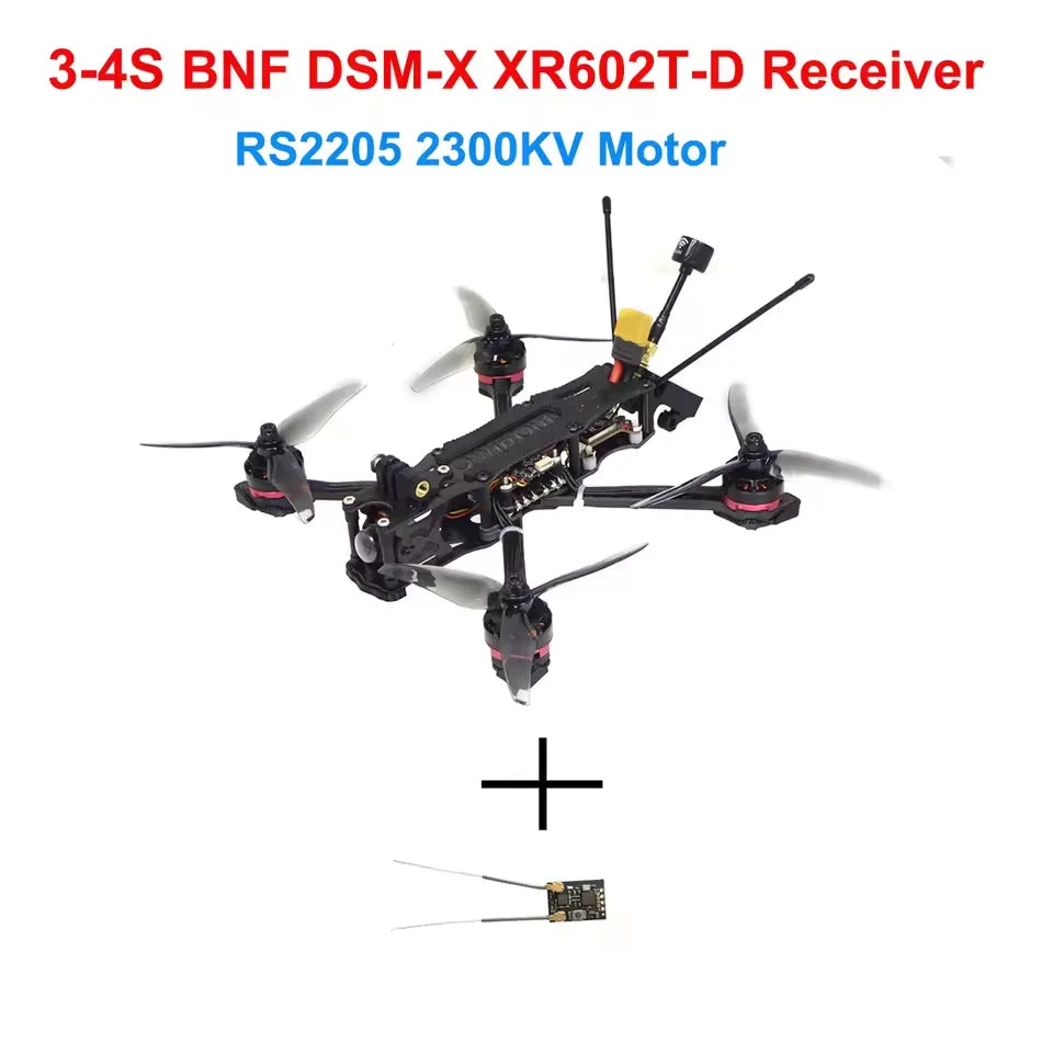 FPV Racing Drone 220mm RTF 4S Brushless Quadcopter Kit 3-4S BNF DSM-X RX Tidesmit