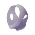 Light purple, flexible V-line face shaper mask with ear cutouts, made of smooth, contoured material.