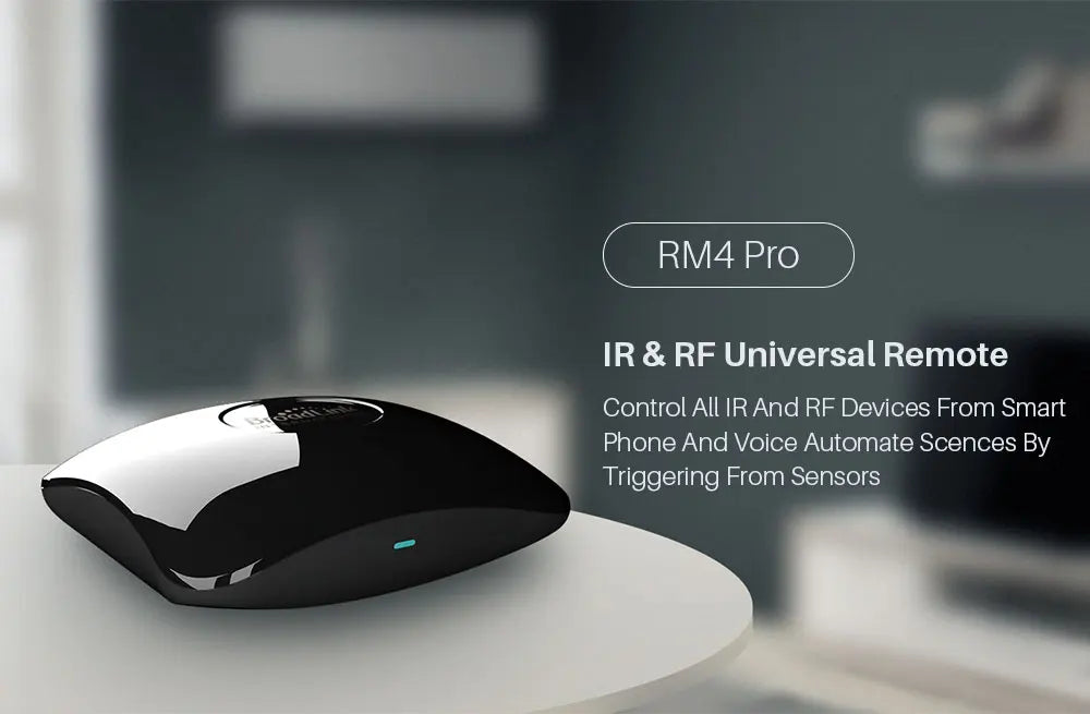 Broadlink RM4 Pro Smart Remote Control for WiFi IR and RF Appliances Tidesmit