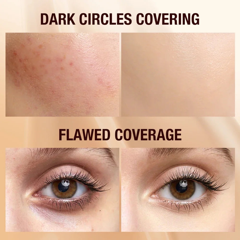 Tidesmit matte waterproof concealer texture close-up for full coverage face makeup hiding dark circles and blemishes