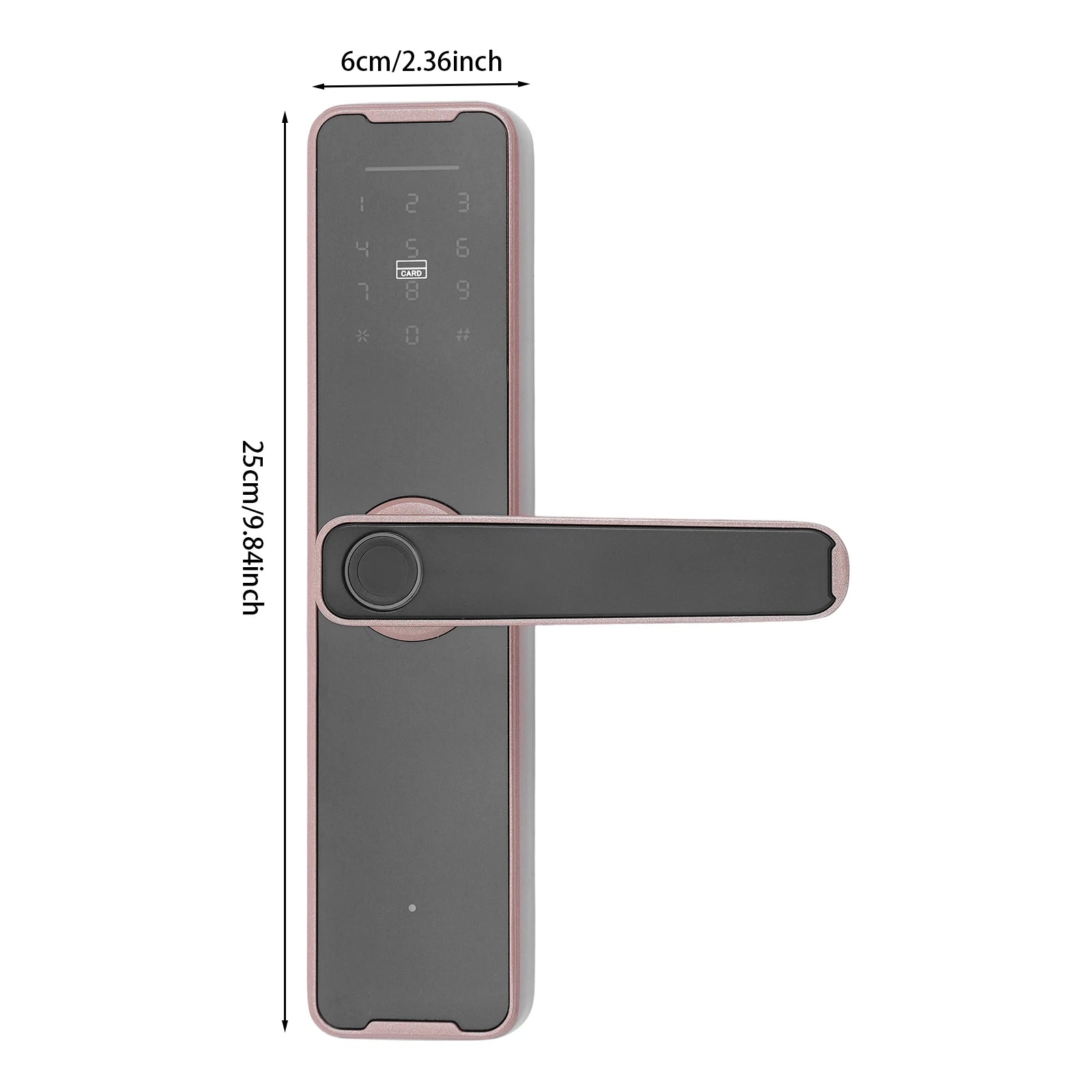 Smart Door Lock WiFi Tuya APP Fingerprint Keyless Entry Door Lock W/50 Fingerprints, 100 Passwords, Key & Temporary Password