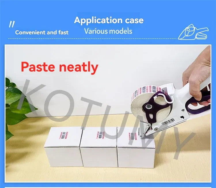 Self Adhesive Labeling Machine Manual Barcode Labeling Machine Fast Handheld Semi-Automatic Manual Labeling Machine