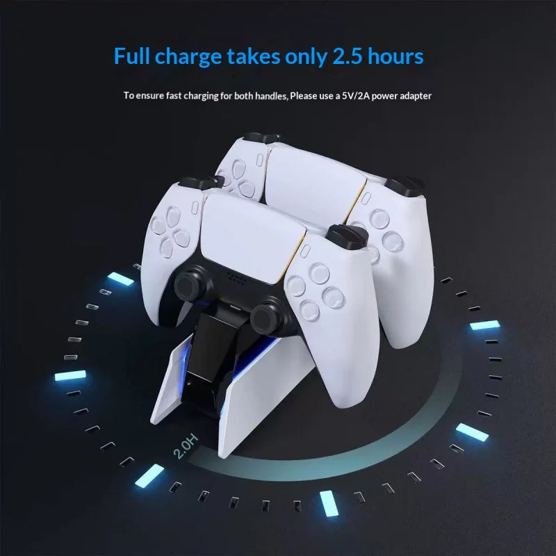 PS5 DualSense Charging Station: Fast Dual Dock for Sony Controllers Tidesmit