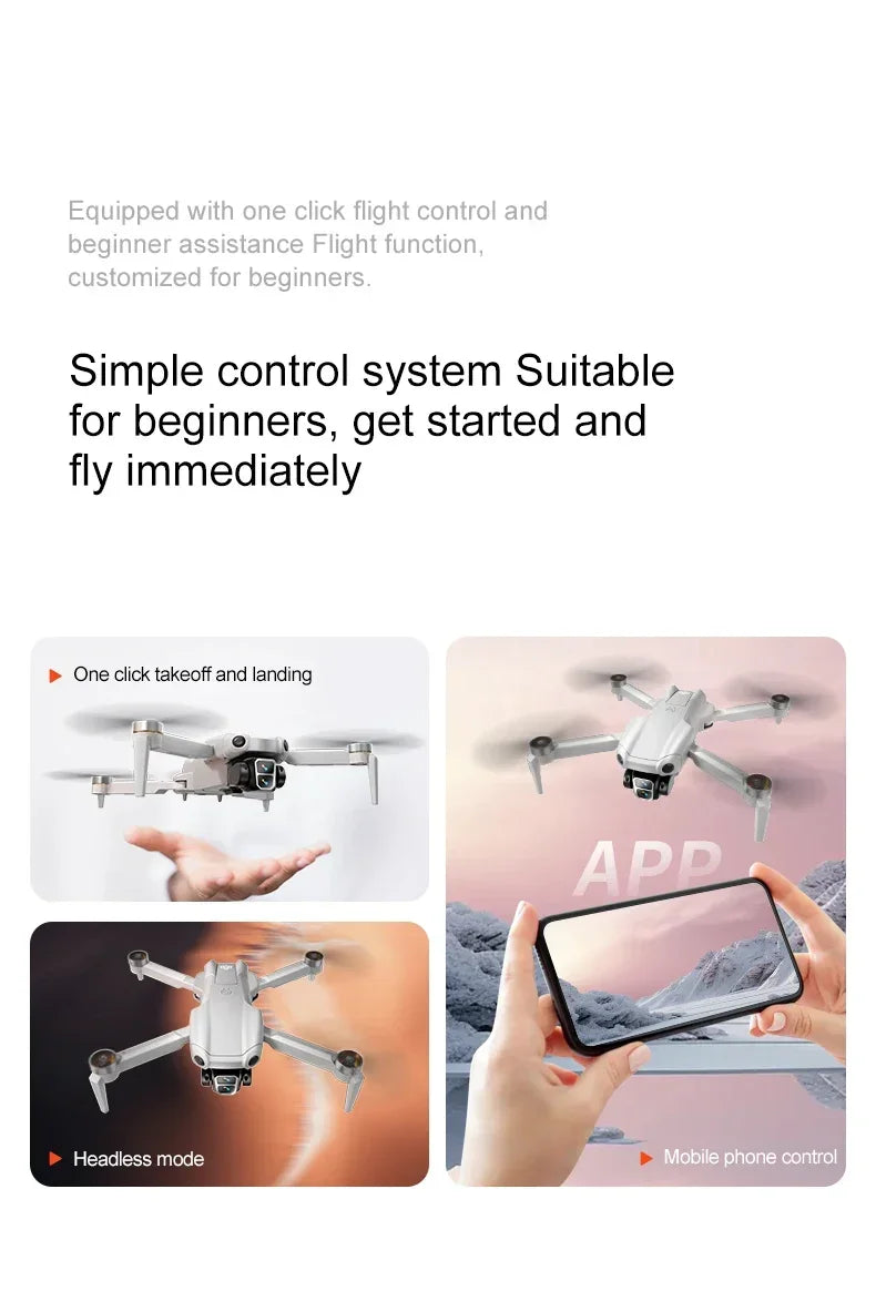 4K Camera Drone with Obstacle Avoidance - Brushless Motor Foldable Design Tidesmit