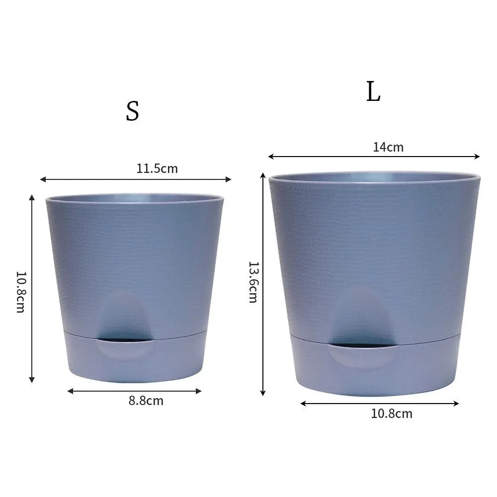 Multicolor Flower Pot Plastic Detachable Base Self-watering Flowerpot Breathable Round Removable Bottom Planter Home Gardening
