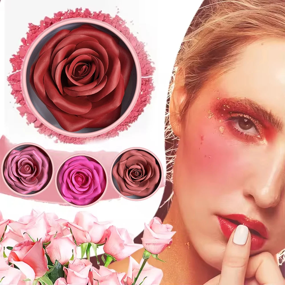Tidesmit matte petal blush and highgloss contouring cream palette for sculpted face makeup and radiant rouge