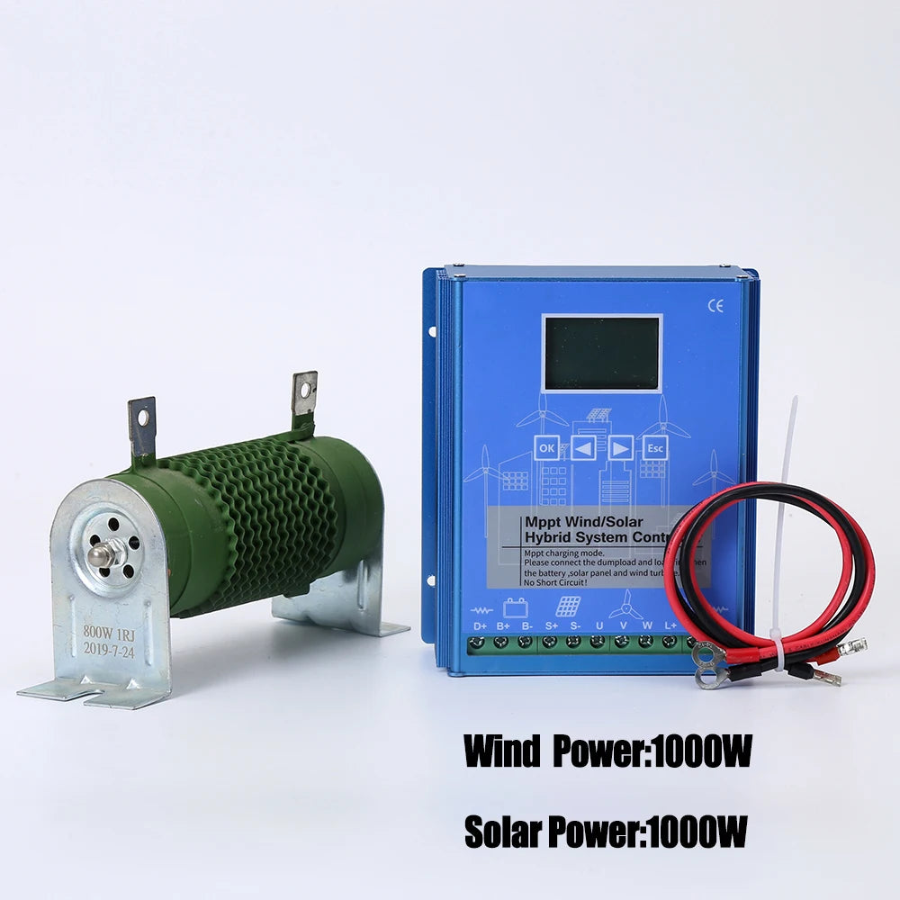 MPPT Wind Solar Hybrid Charge Controller Wind 3000W & Solar 3000W 12/24V/48V Automatic Hybrid Controller With Dump Load Resistor